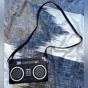 UNIQUE boom box cross body bag. Holds a large amount of items.